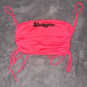 Pink Babygirl Cropped top